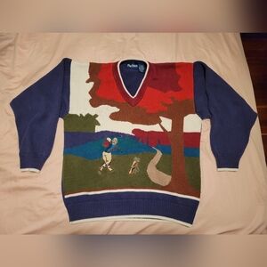 Par Four Cotton Ramie Golf Sweater XL